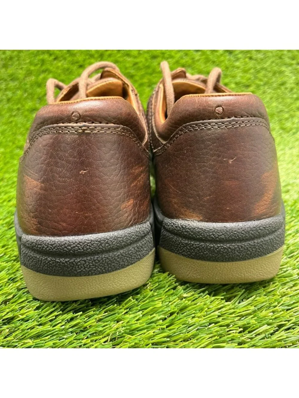 Florsheim Compadre Mens Size 11 Brown Composite Toe Safety Work Oxford Shoes